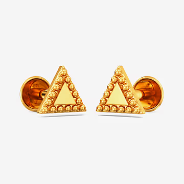Trigon Gold Women Earring