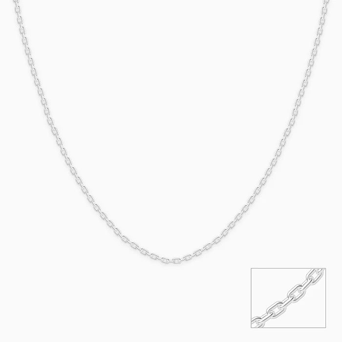 Silver Sparkle Minimalist Link Chain