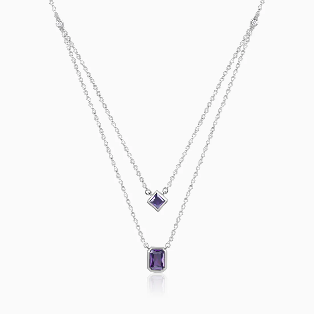 Silver Layered Grace Necklace