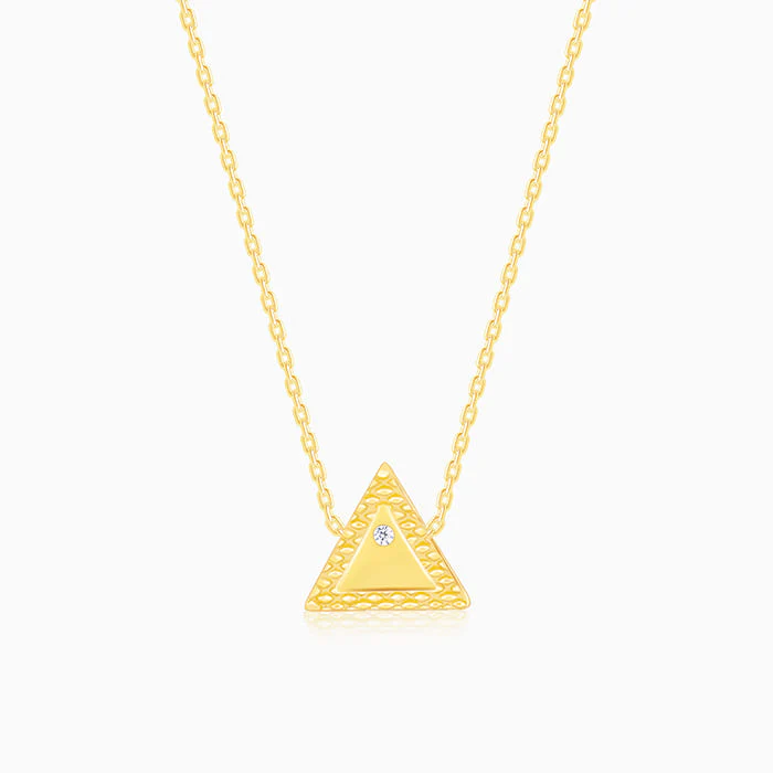 Golden Trigon Pendant